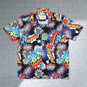 Oh Snap! Drill Clothing Co. Comic Book Super Heroes Men’s Shirt Size XL
